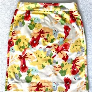 J.Crew Skirt Midi Flowers